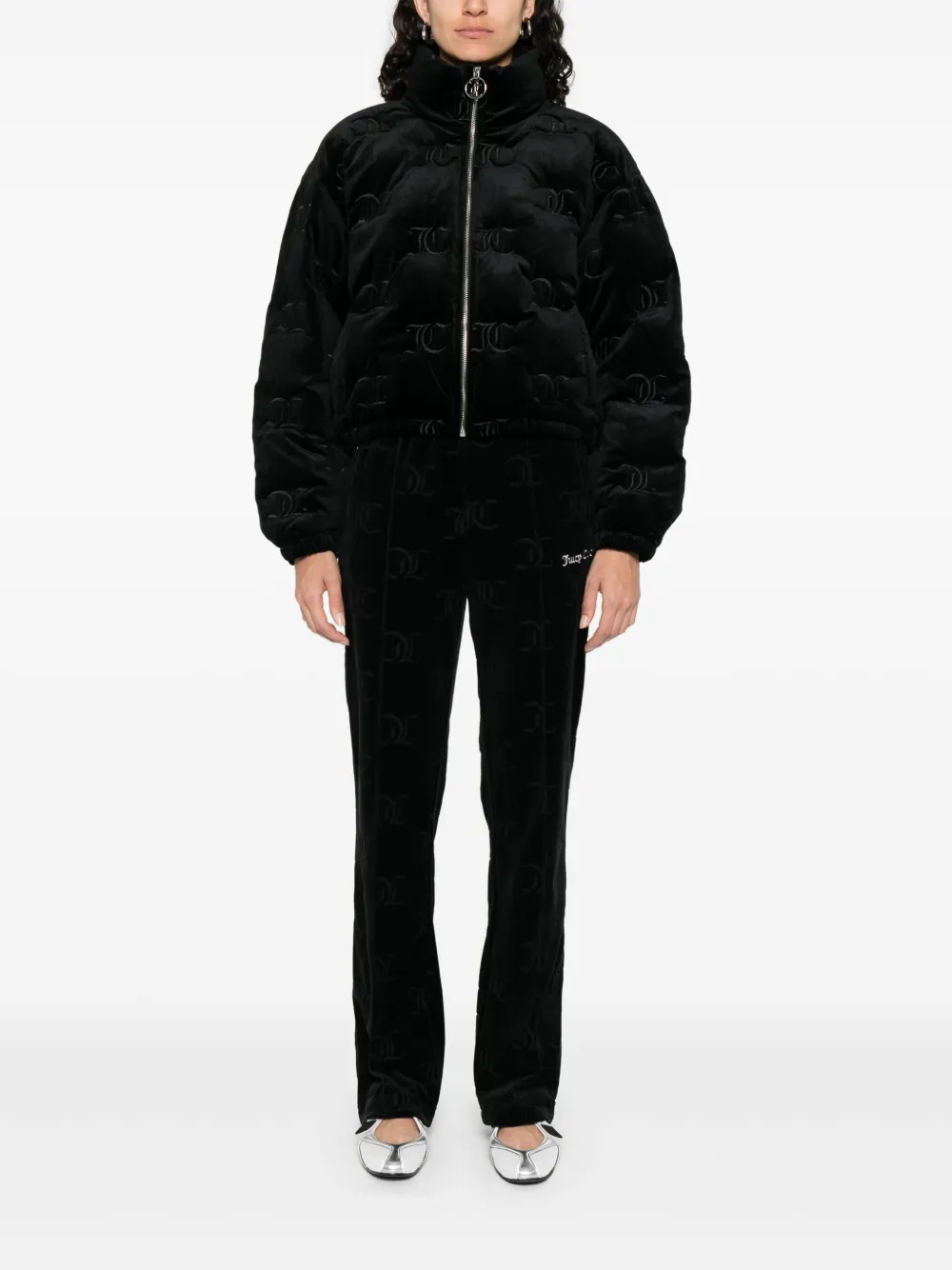 Juicy Couture Broek van katoenblend - Zwart