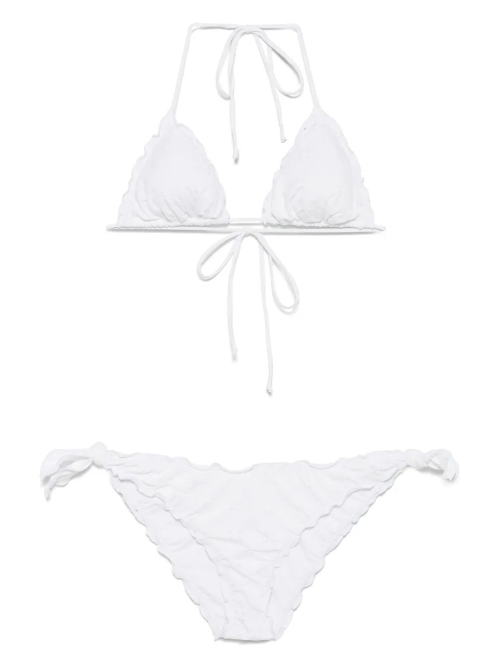 MC2 Saint Barth triangle-cup bikini set | White | Image 1