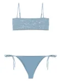 MC2 Saint Barth rhinestone-embellished bikini set - Blue