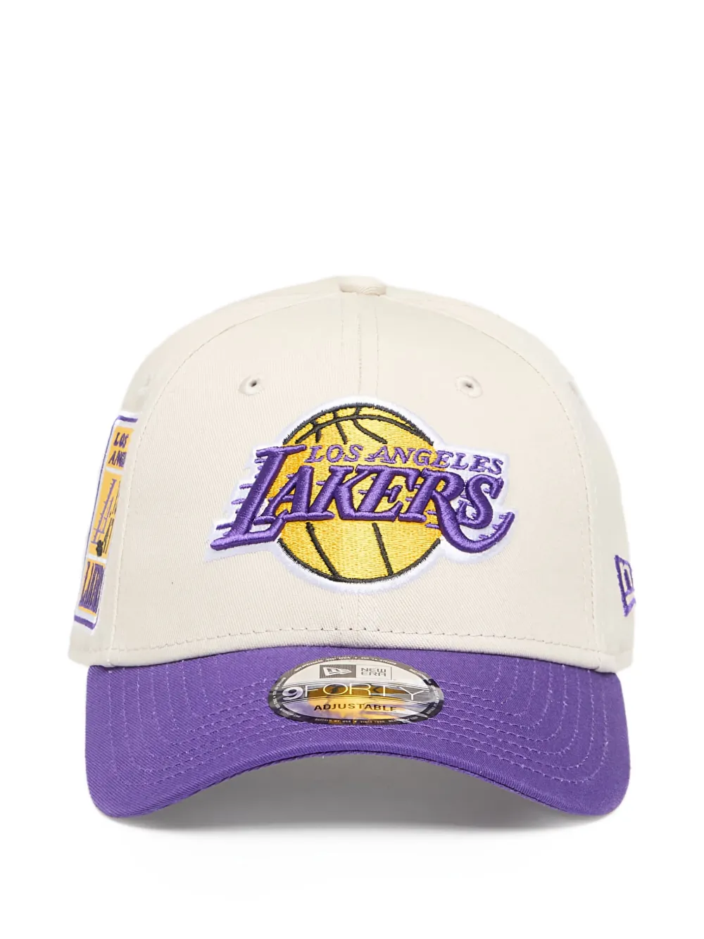NEW ERA CAP embroidered LA Lakers baseball cap | White | Image 1