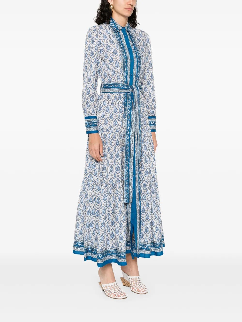 MC2 Saint Barth Katoenen maxi-jurk Blauw