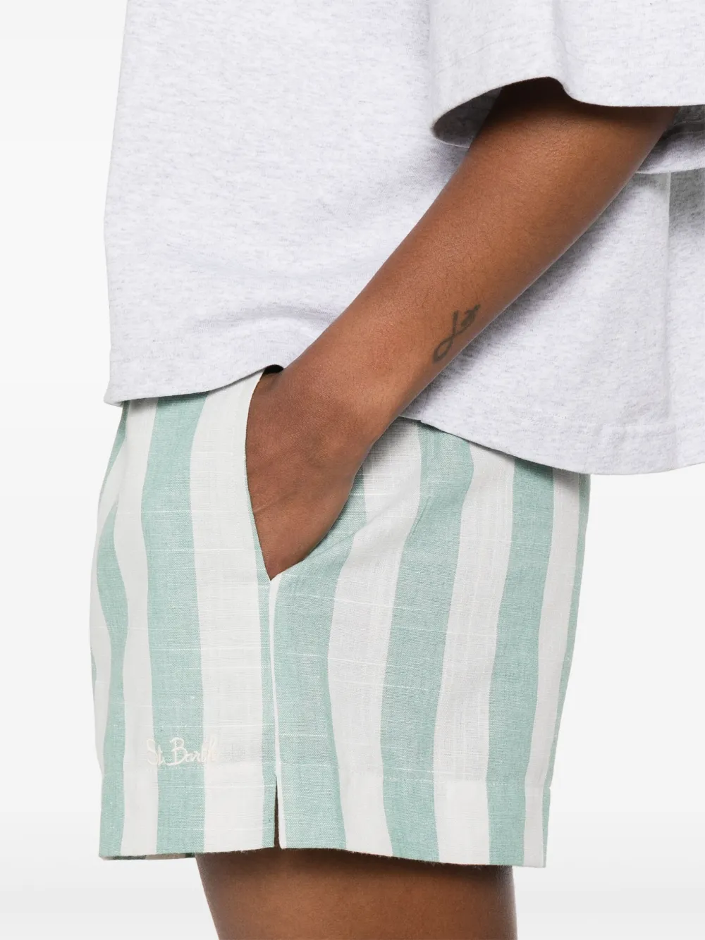 Shop Mc2 Saint Barth Meave Shorts