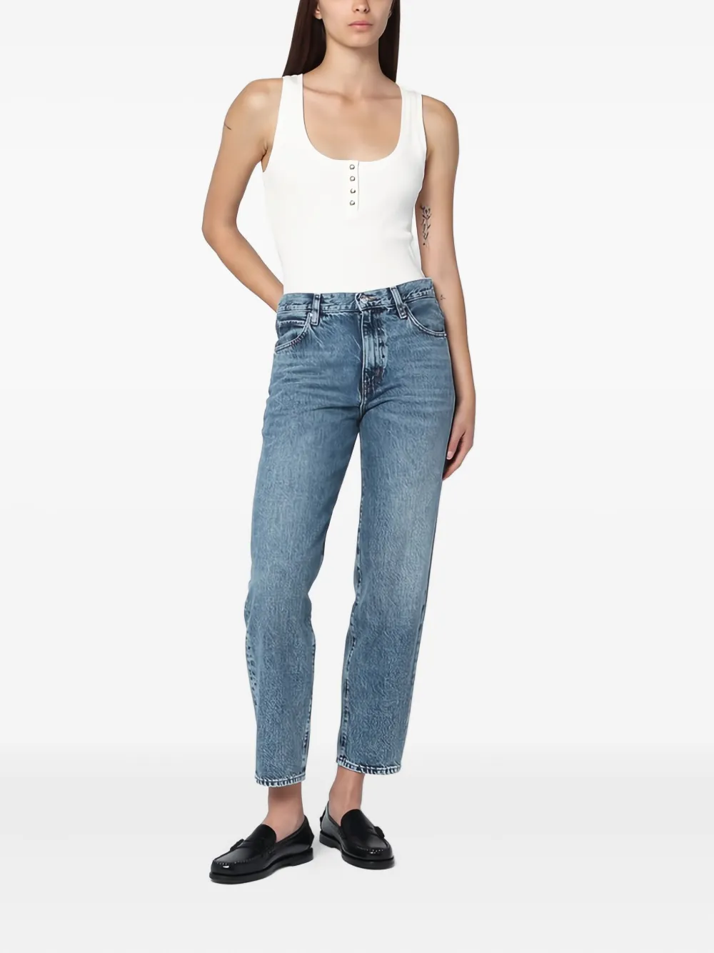 FRAME cotton jeans - Blauw