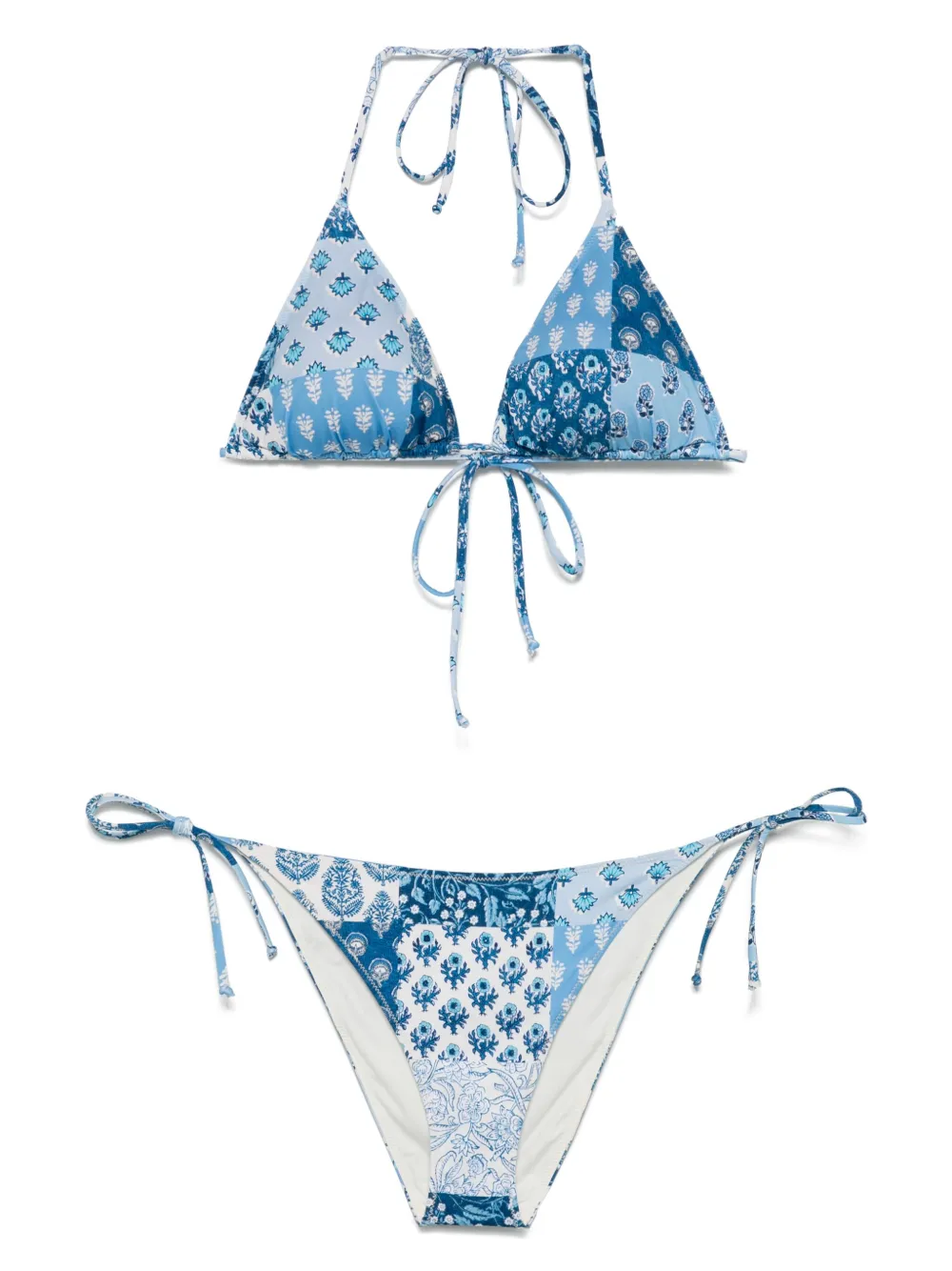 MC2 Saint Barth patchwork-print bikini set | Blue | Image 1