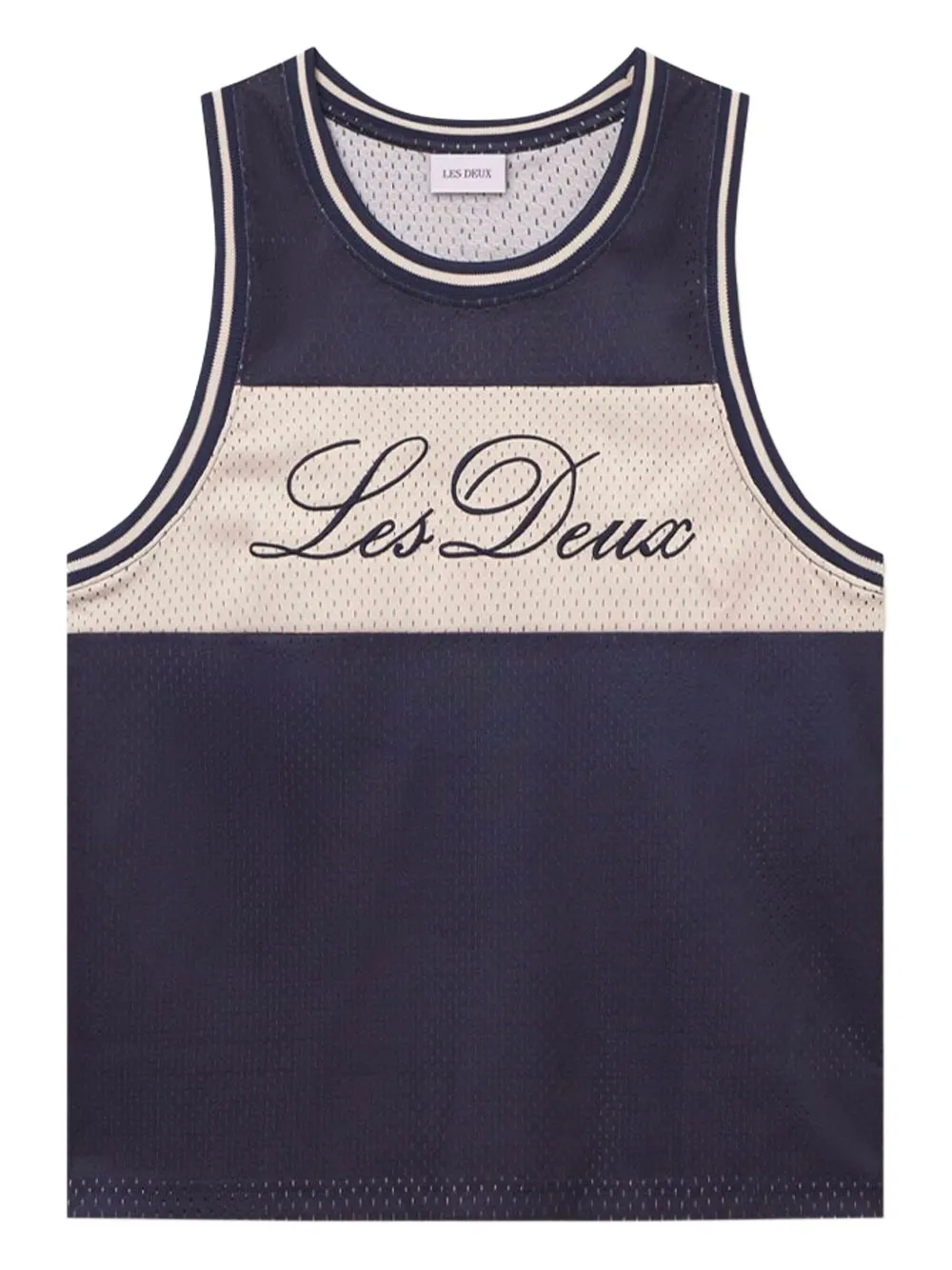 Les Deux logo-embroidered tank top | Blue | Image 1
