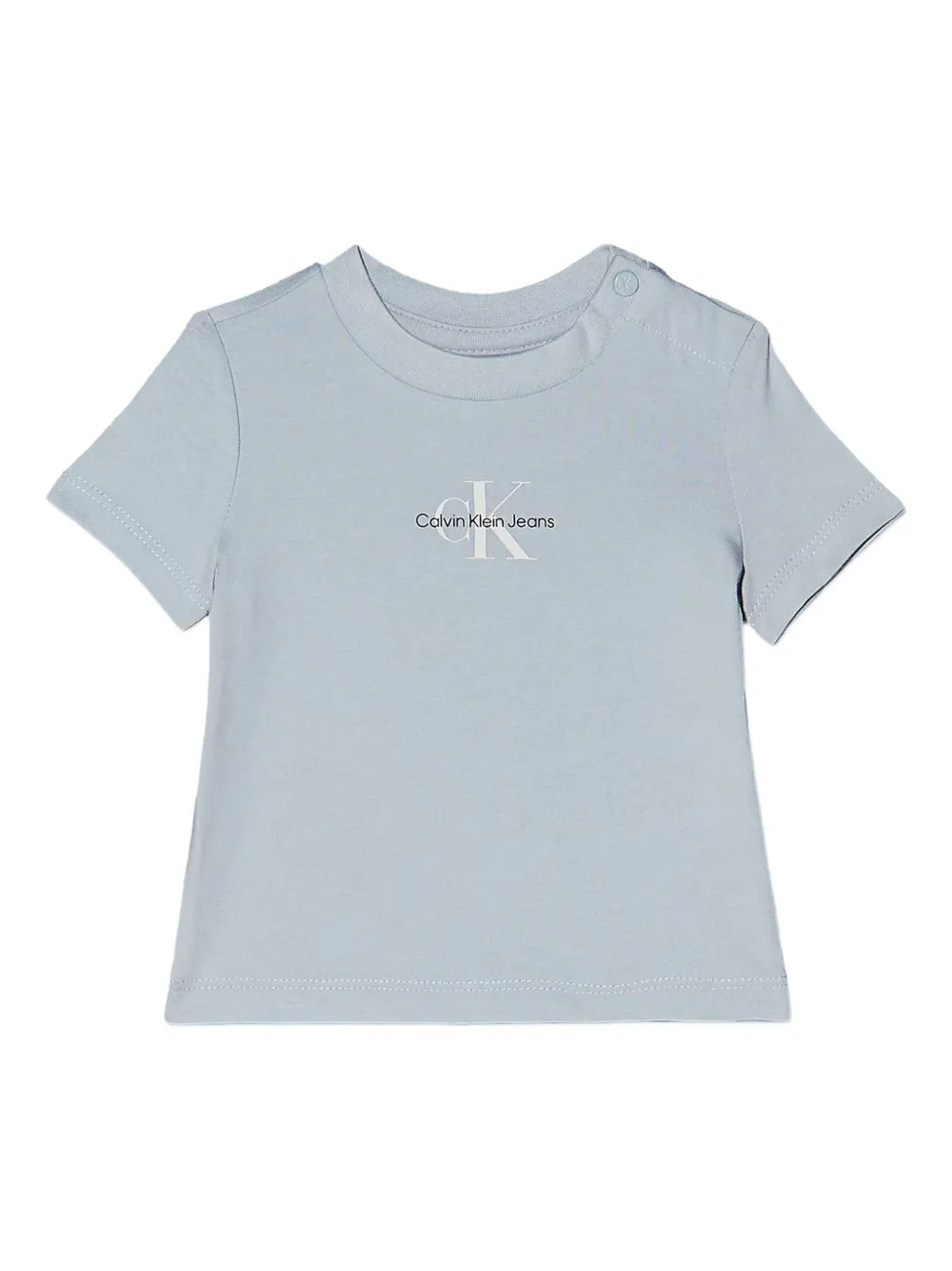 Calvin Klein Kids Jersey shorts set Blauw