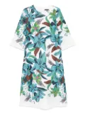 Luisa Cerano Hawaiian-print dress - White