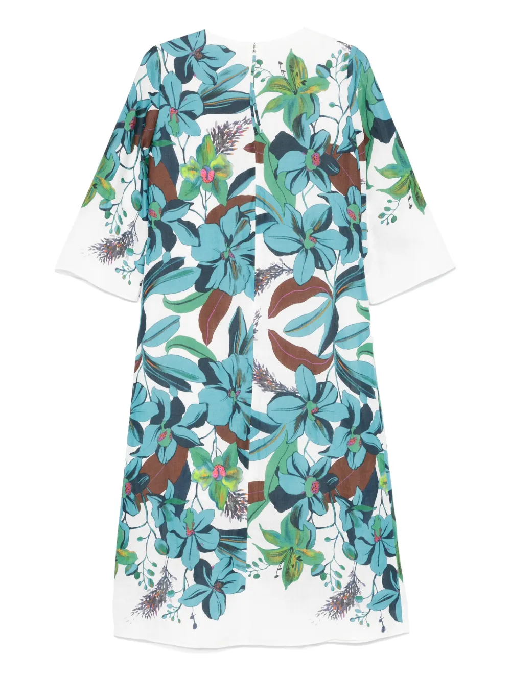 Luisa Cerano Jurk met bloemenprint - Wit
