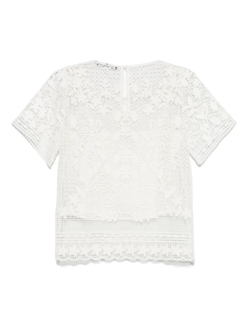 Luisa Cerano Gehaakte blouse - Wit