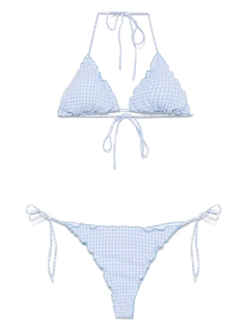 MC2 Saint Barth Vichy-print bikini set