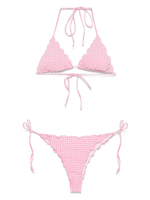 MC2 Saint Barth Vichy-print bikini set