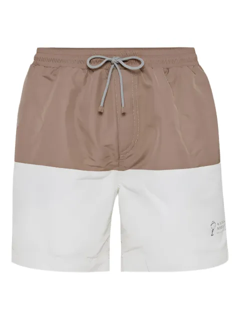 Brunello Cucinelli colour-block swim shorts 