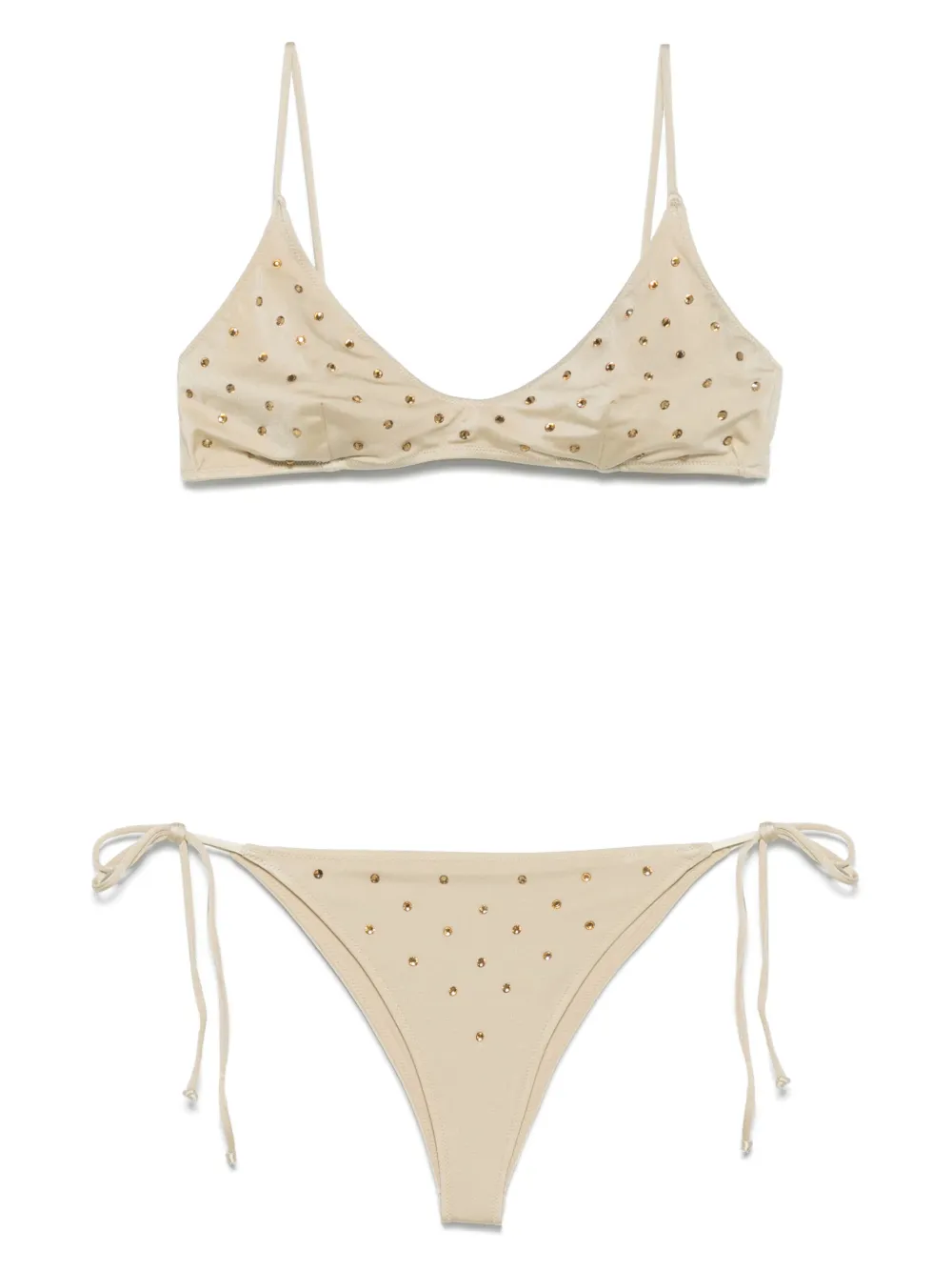 MC2 Saint Barth rhinestone-embellished bikini set | Neutrals | Image 1