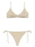 MC2 Saint Barth rhinestone-embellished bikini set - Neutrals