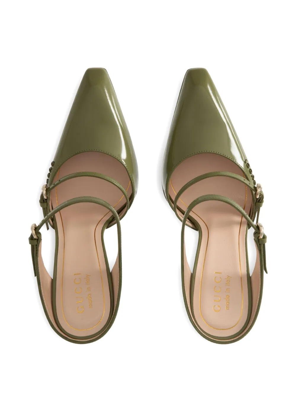 Gucci 110mm wedge-heel pumps Green