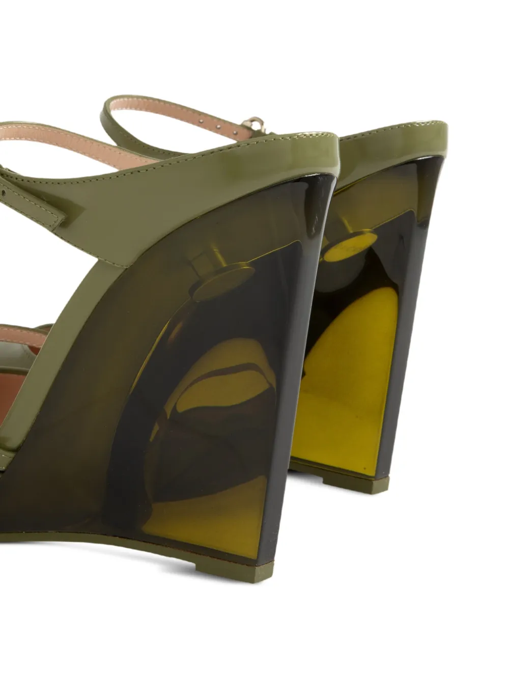 Gucci 110mm wedge-heel pumps Green