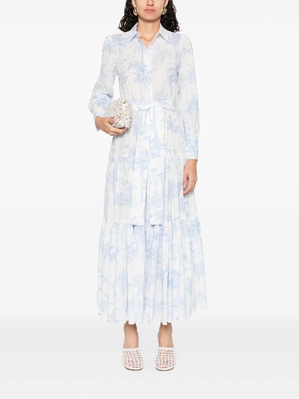 MC2 Saint Barth Katoenen maxi-jurk - Wit