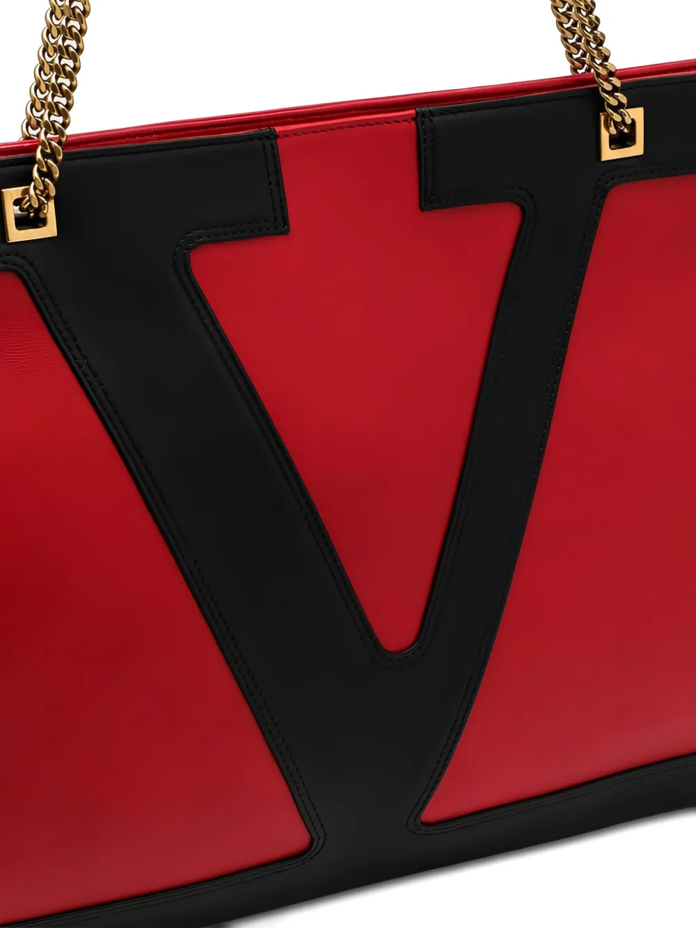 Valentino Garavani Medium Viva Superstar nappa leren shopper Rood