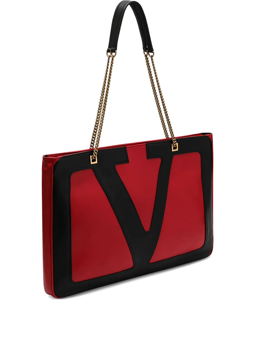 Valentino Garavani Medium Viva Superstar Nappa-leather Tote Bag In Red
