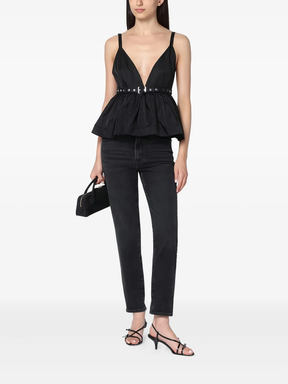 FRAME Straight jeans - Zwart