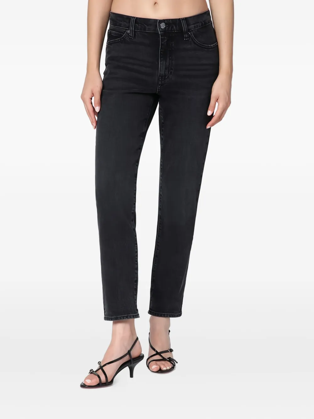 FRAME Jeans mit geradem Bein - Schwarz