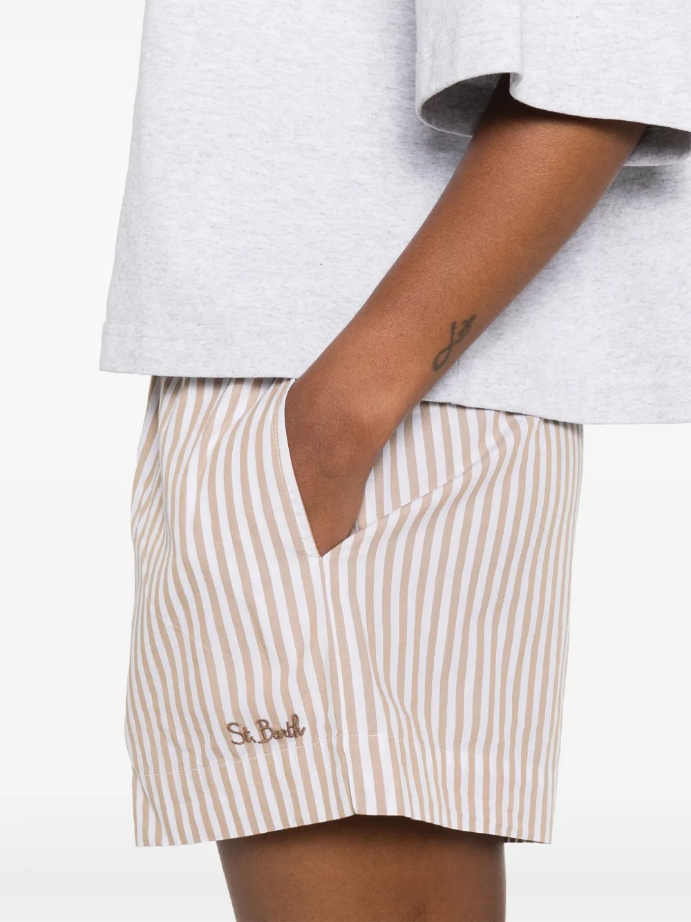Shop Mc2 Saint Barth Meave Shorts