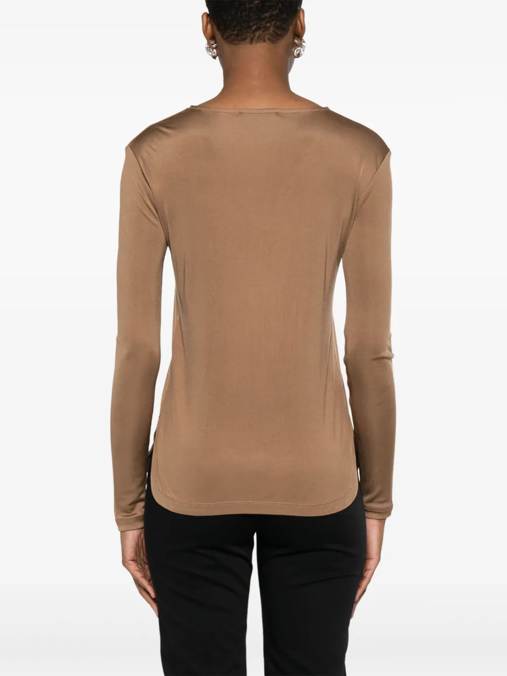 Max Mara Zijden blouse Bruin