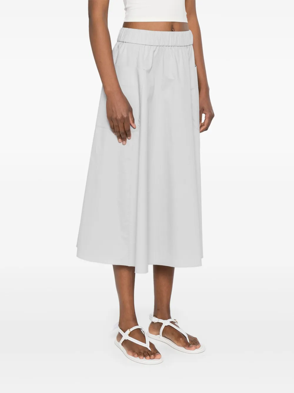 Shop Luisa Cerano Gabardine Midi Skirt