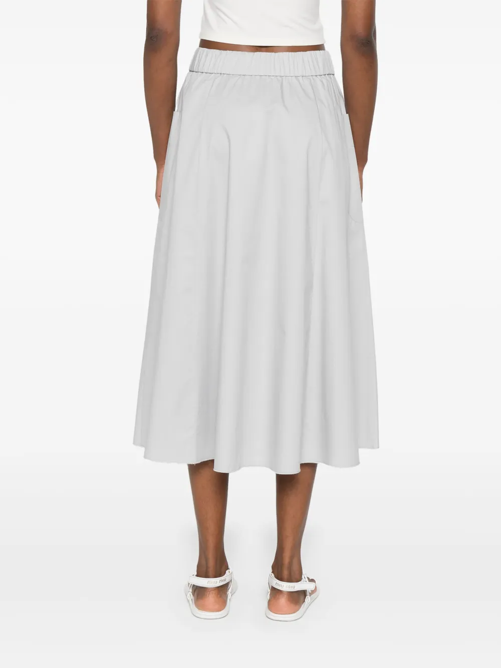 Shop Luisa Cerano Gabardine Midi Skirt