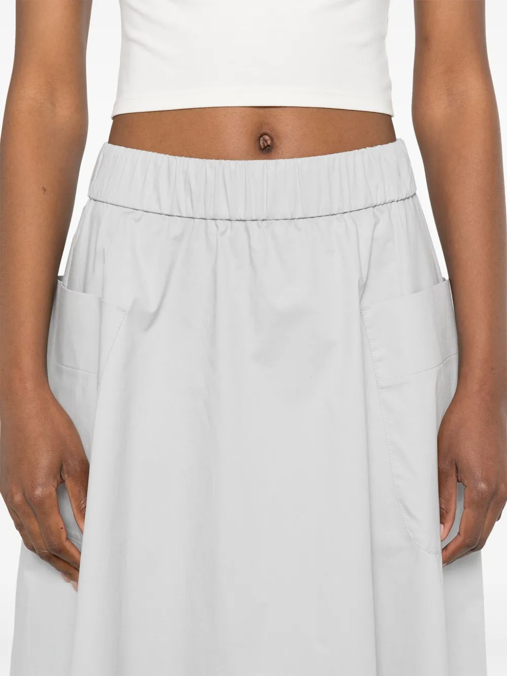 Shop Luisa Cerano Gabardine Midi Skirt