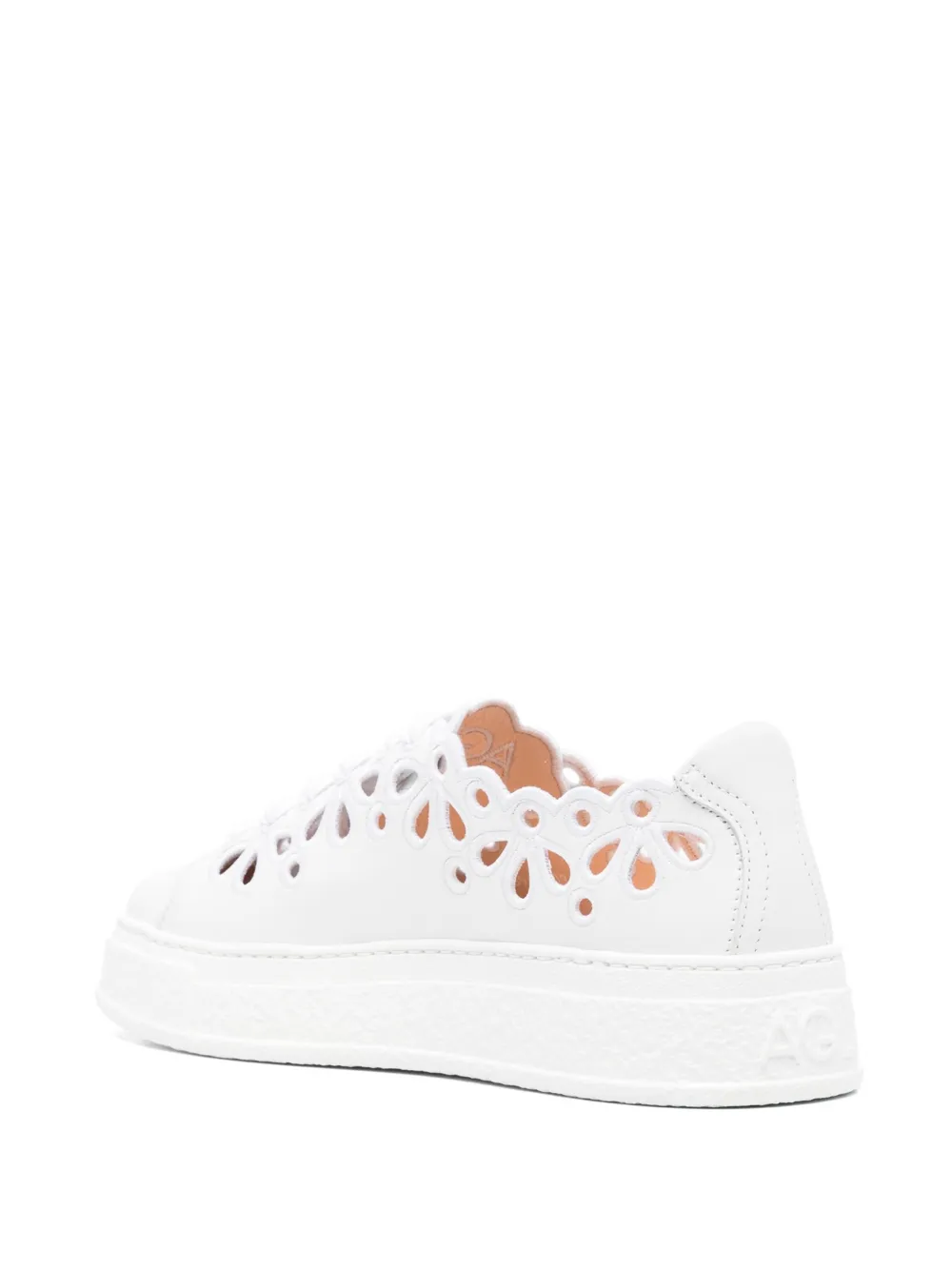 AGL leather sneakers White