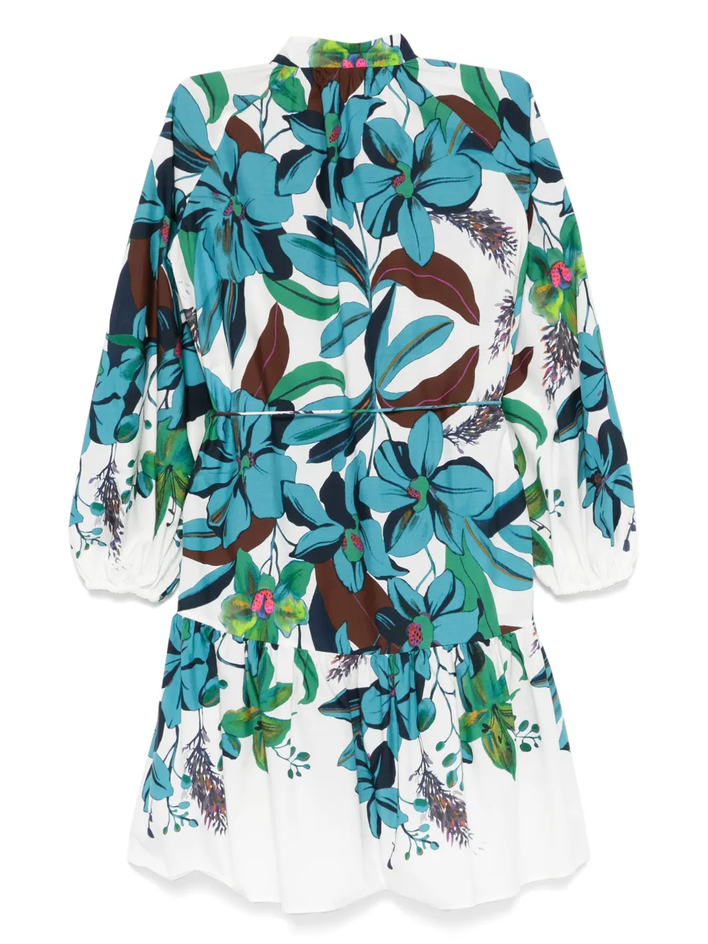 Luisa Cerano Jurk met bloemenprint - Wit