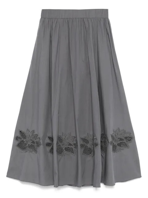 Luisa Cerano cotton midi skirt 