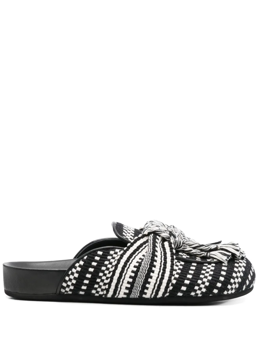 AMAMBAIH two-tone slippers | Black | Image 1