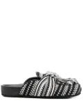 AMAMBAIH two-tone slippers - Black
