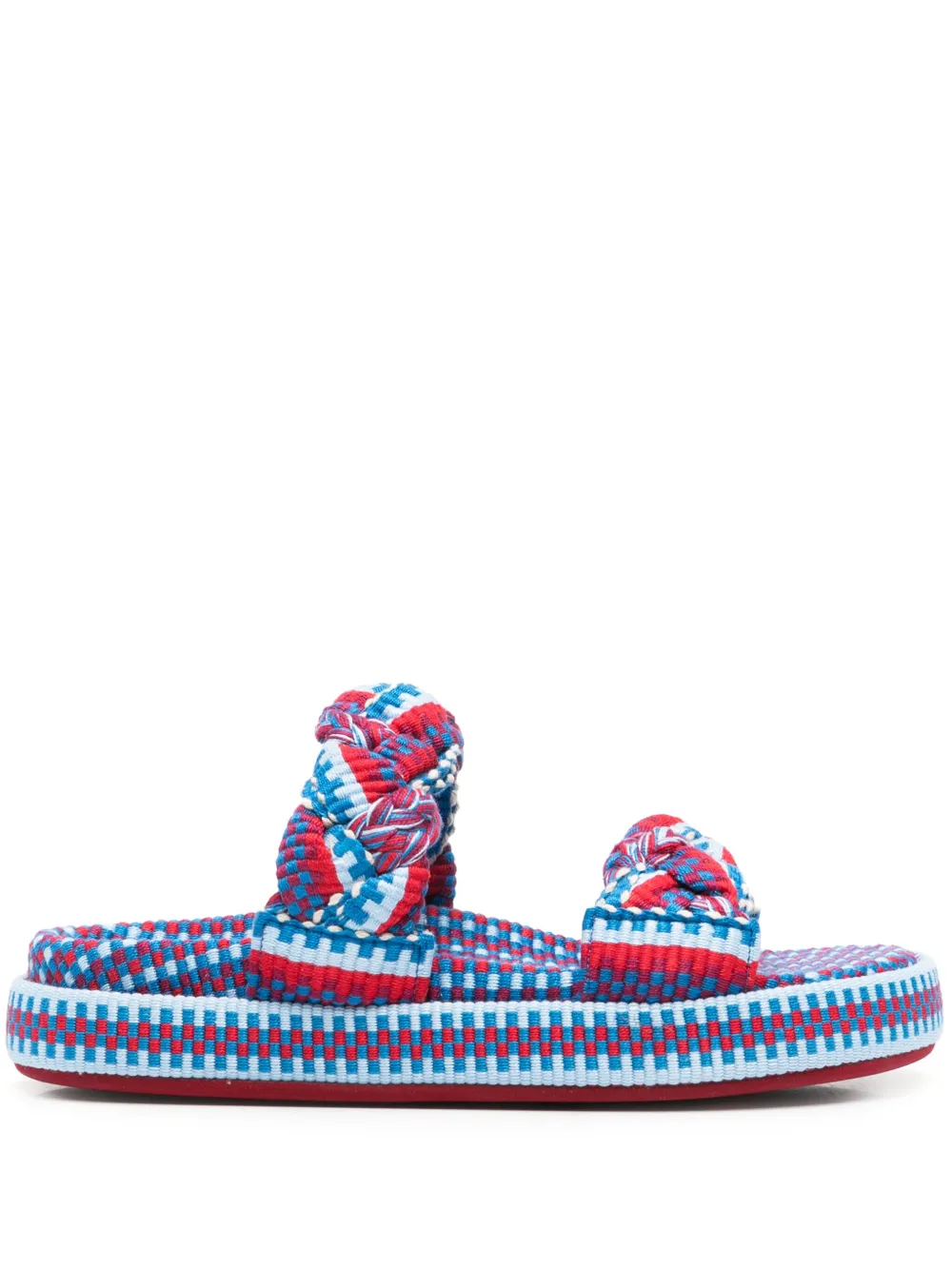 AMAMBAIH tofarvede slip-on sandaler | blå | Image 1