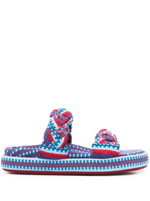 AMAMBAIH two-tone slippers 