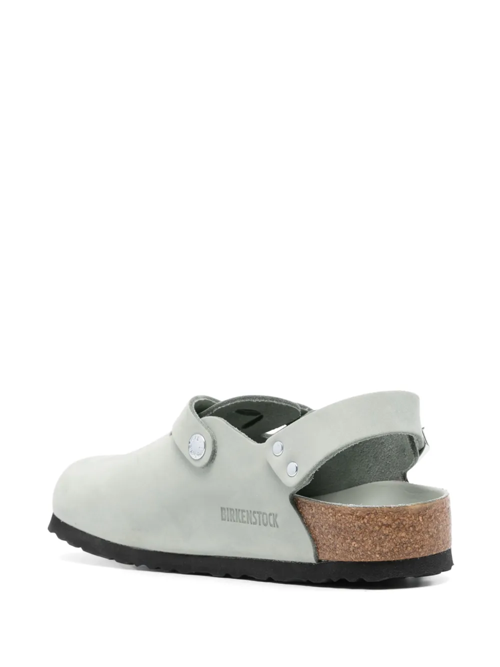Birkenstock leather slippers Green