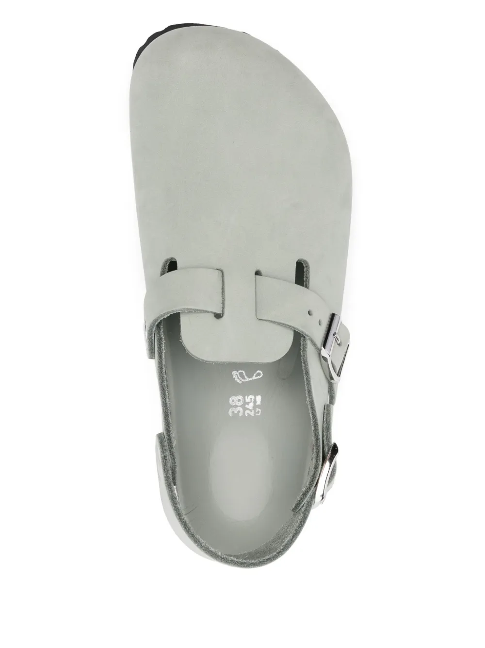 Birkenstock leather slippers Green