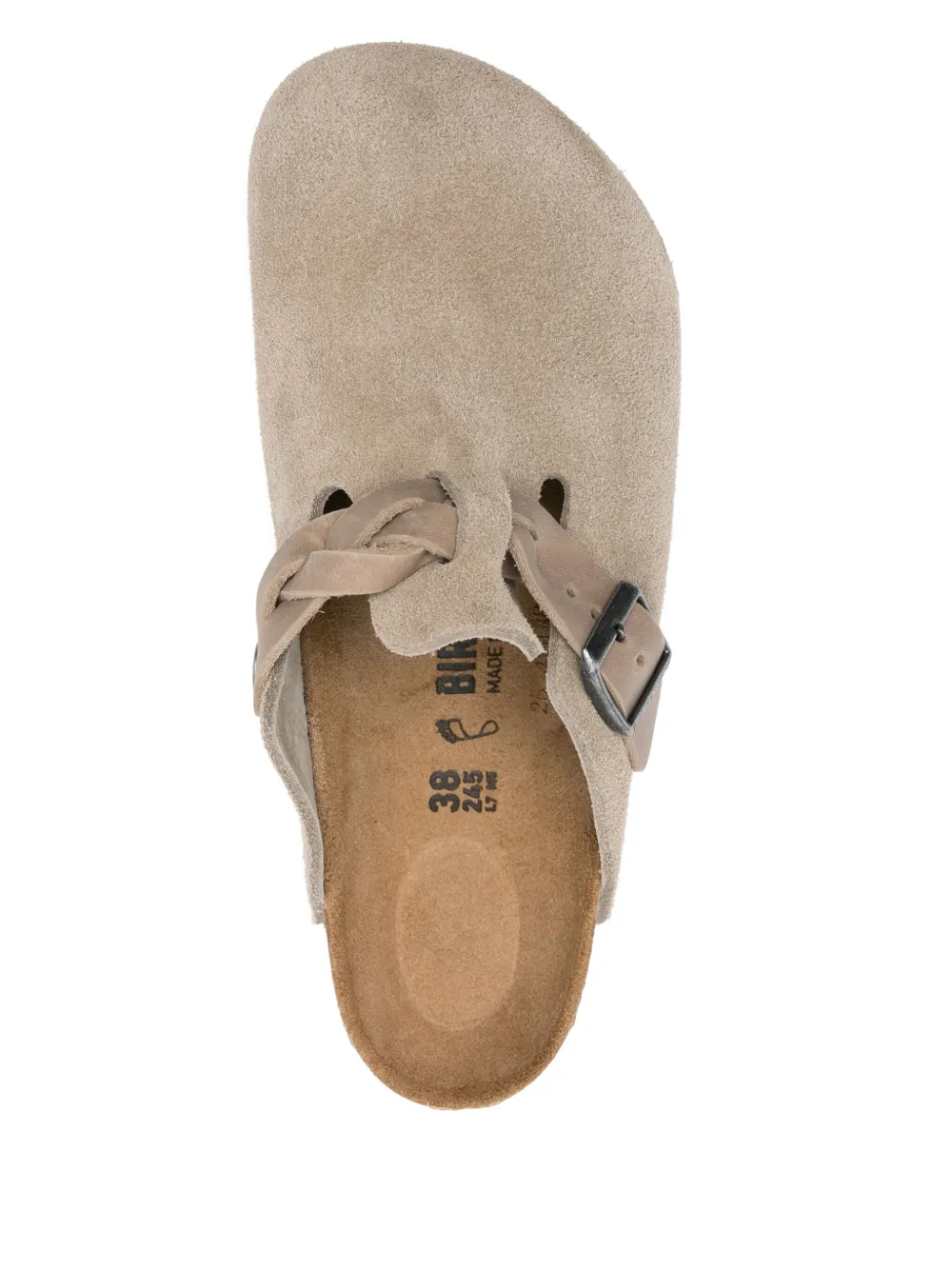 Birkenstock leather slippers Brown