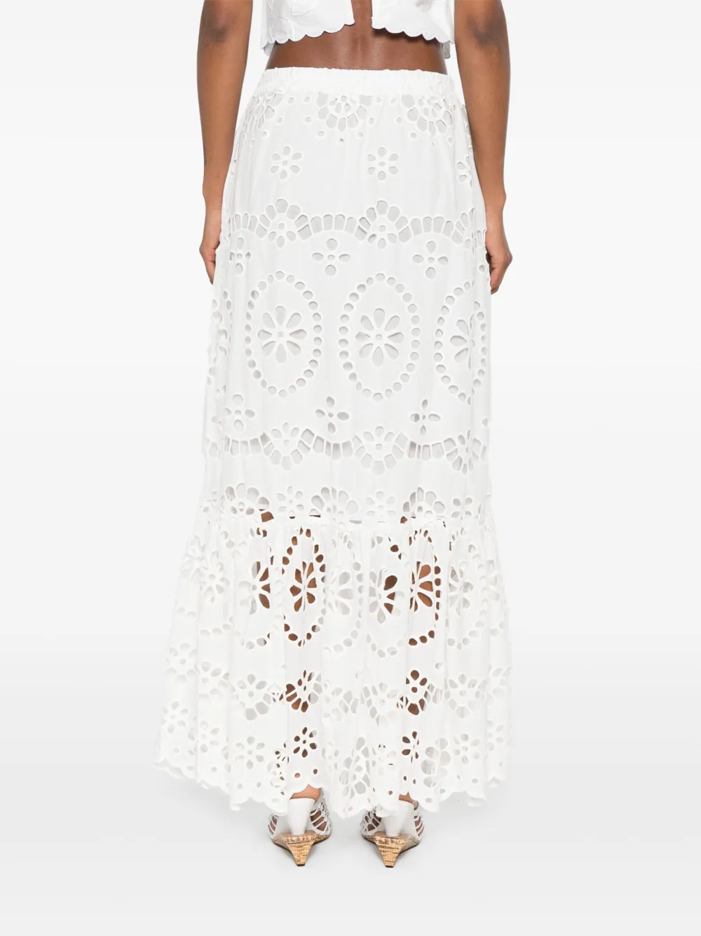 MC2 Saint Barth Rok met broderie anglaise Wit