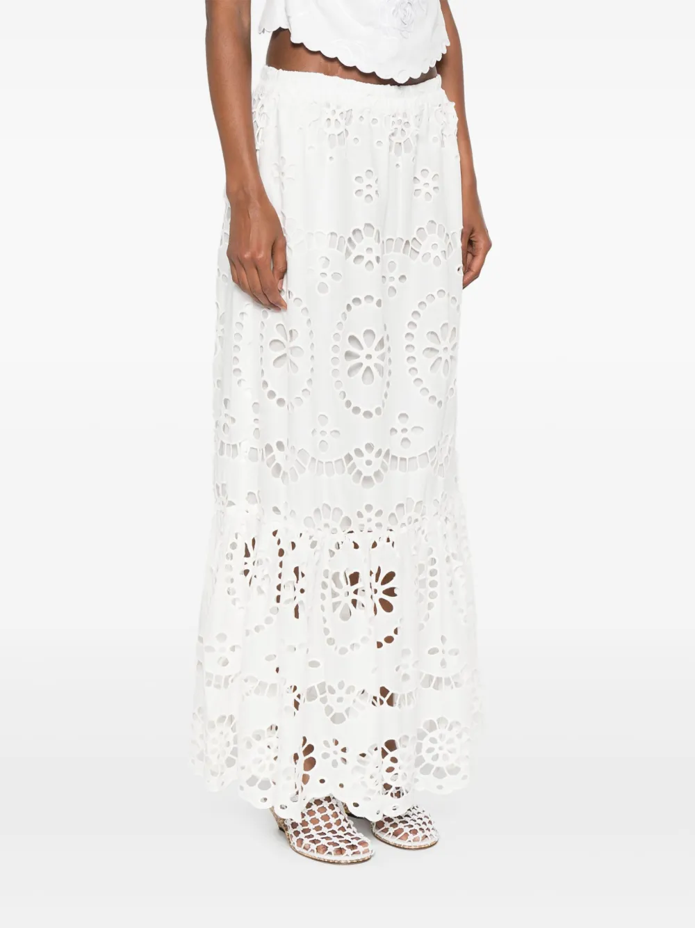 MC2 Saint Barth Rok met broderie anglaise Wit