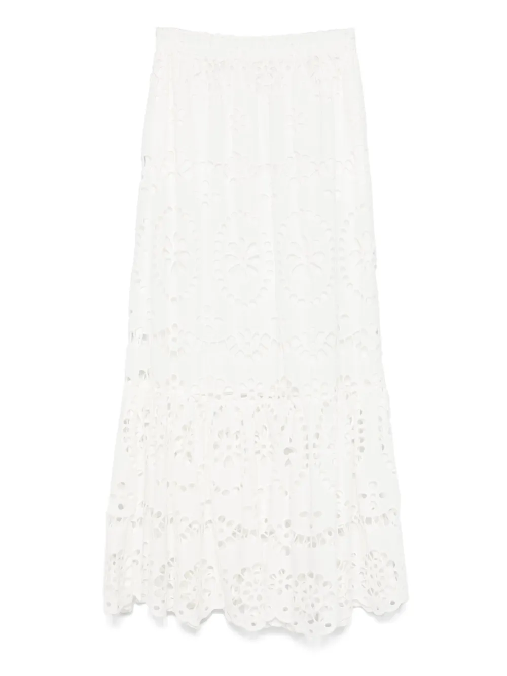 MC2 Saint Barth broderie-anglaise skirt - ホワイト MC2 Saint Barth broderie-anglaise skirt - ホワイト