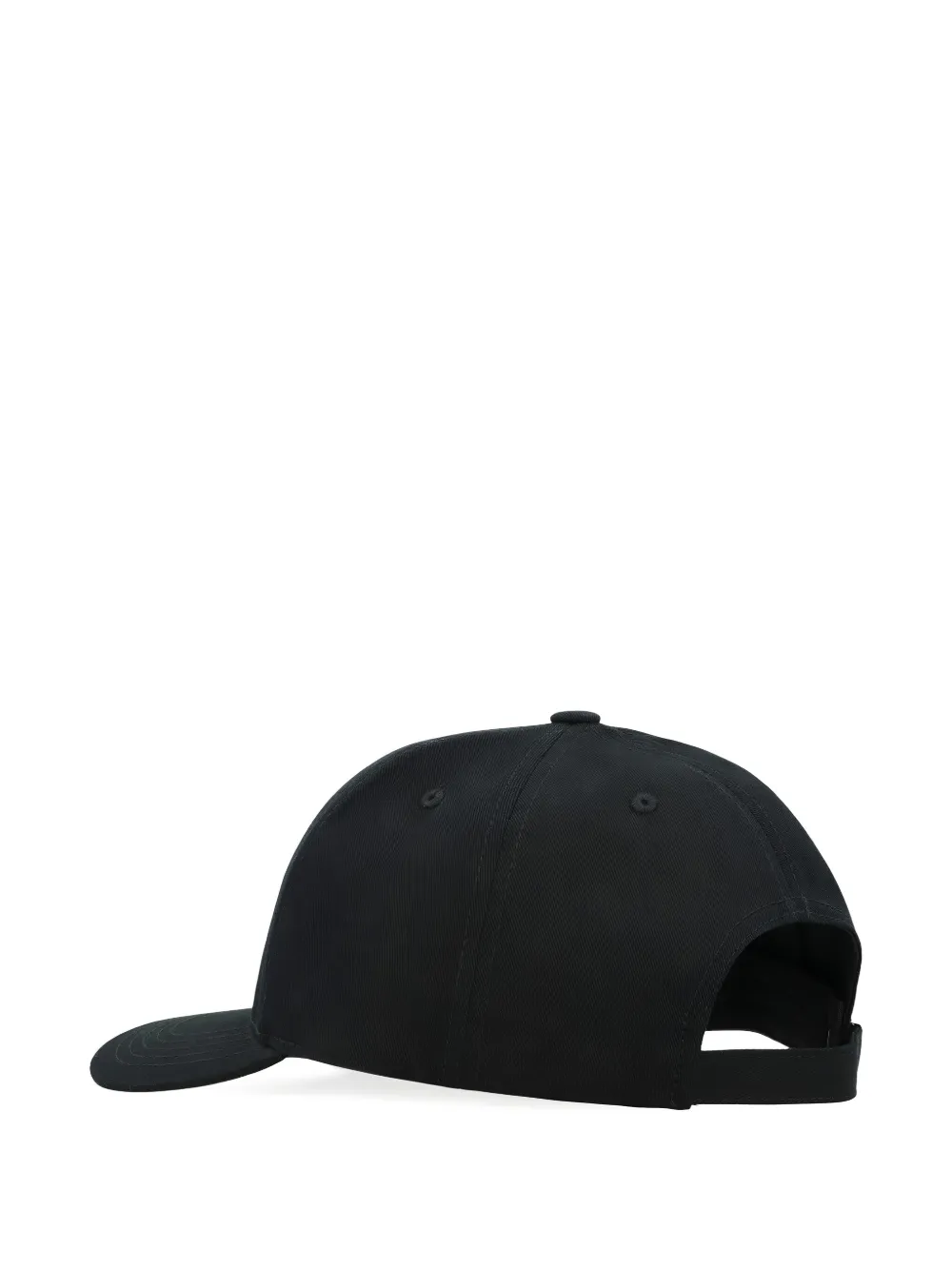 BOSS logo-embroidered baseball cap - Zwart