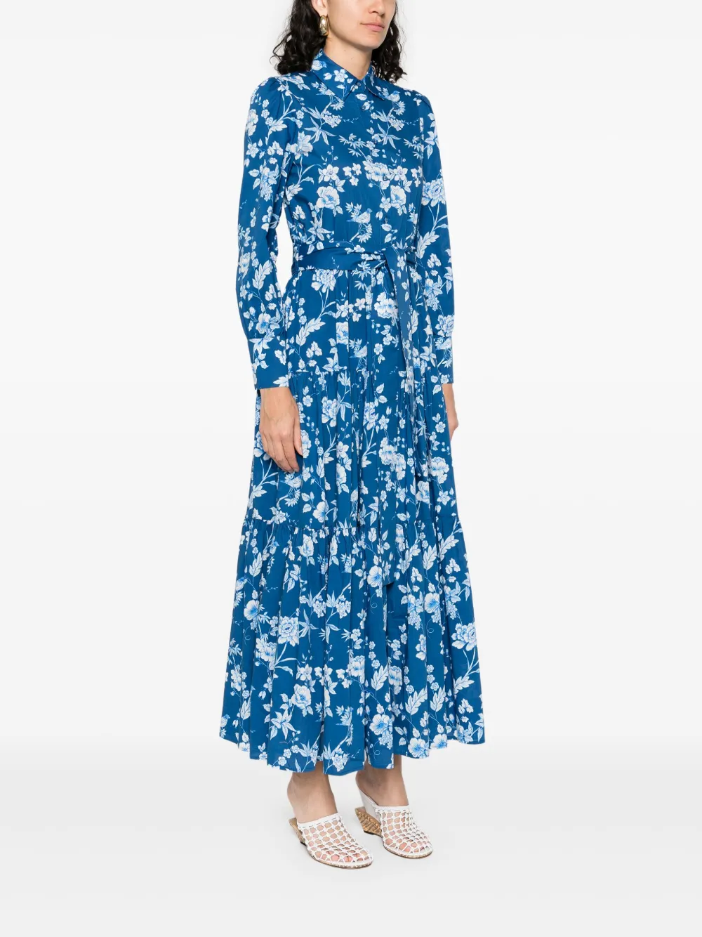 MC2 Saint Barth Katoenen maxi-jurk Blauw