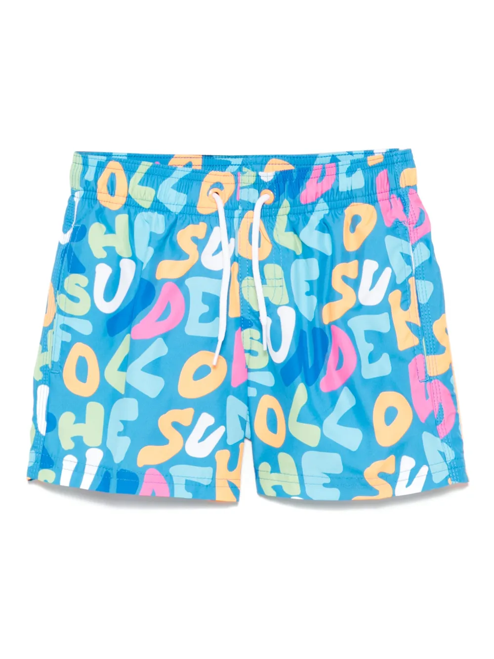 Sundek graphic-print swim shorts | Blue | Image 1