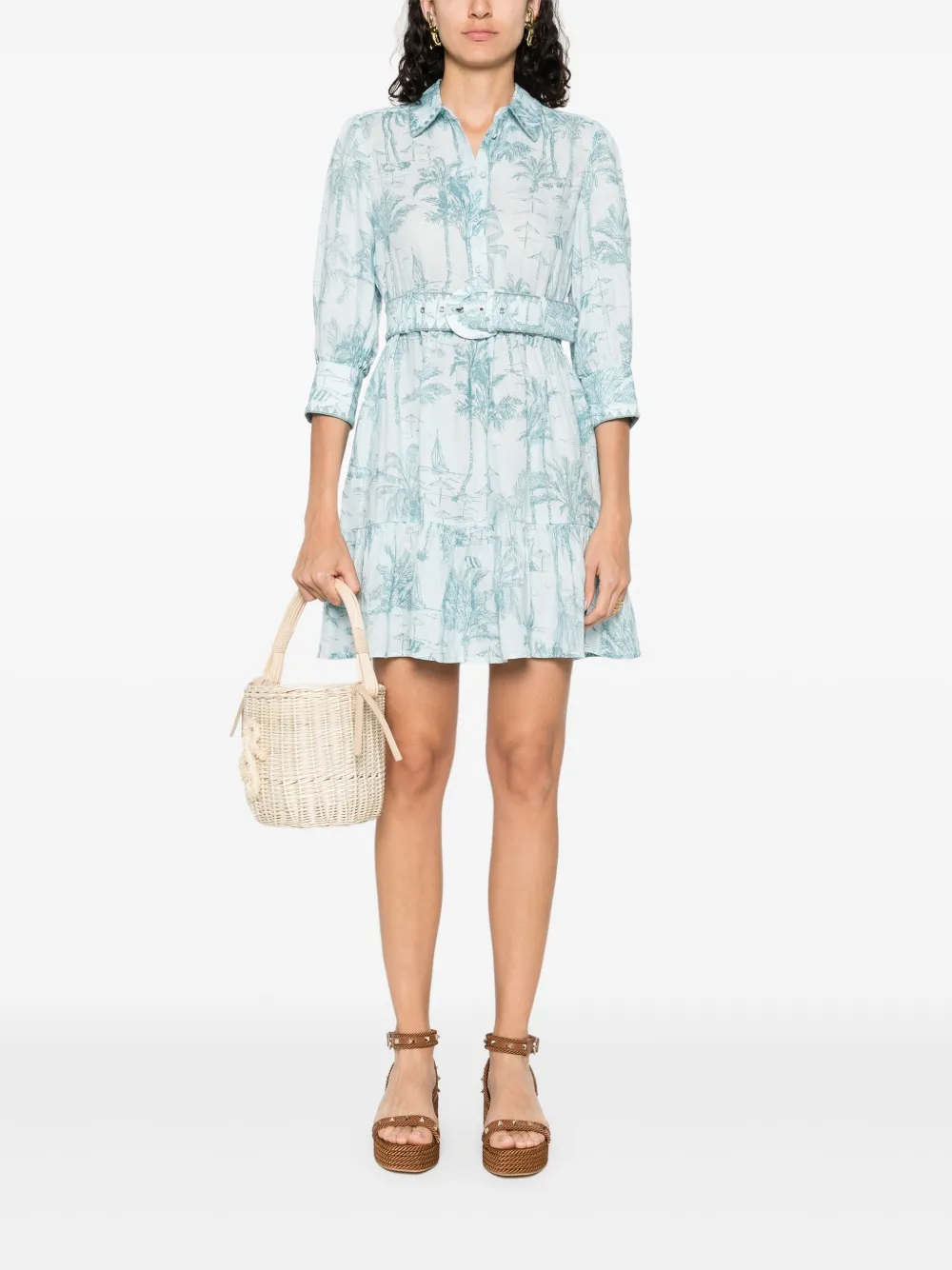 MC2 Saint Barth Linnen mini-jurk - Blauw