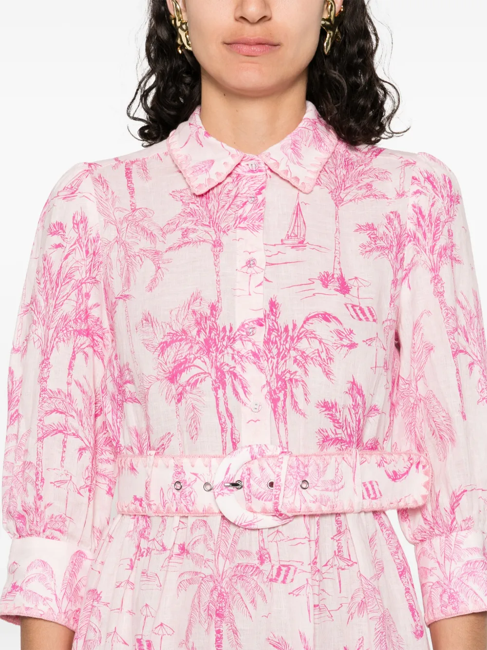 MC2 Saint Barth Linnen mini-jurk Roze