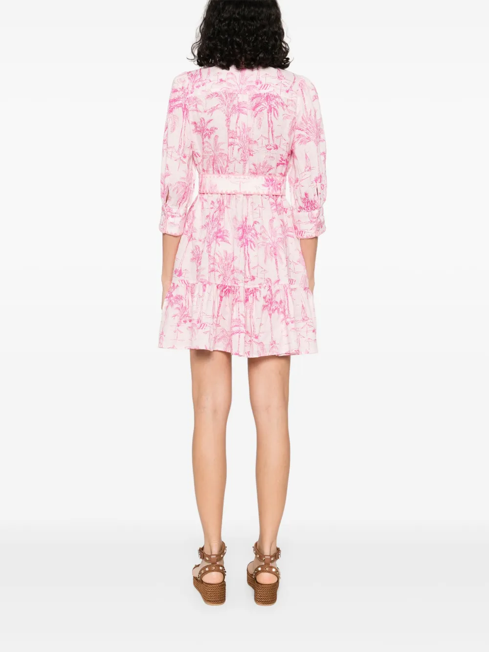 MC2 Saint Barth Linnen mini-jurk Roze