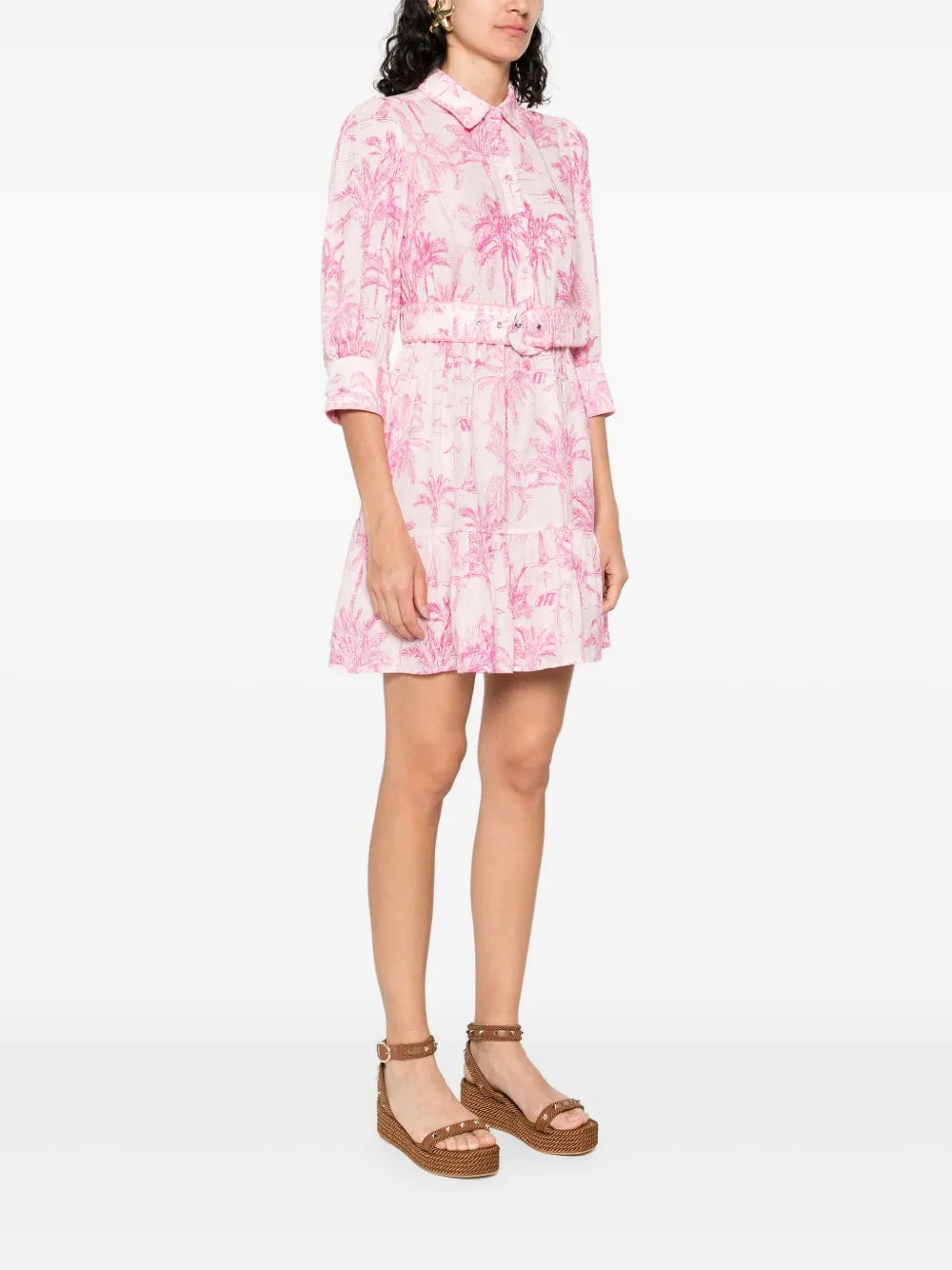 MC2 Saint Barth Linnen mini-jurk Roze